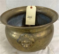 L264- Brass Pot with Lions