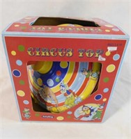Schylling circus top metal spinning top toy in box
