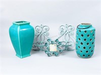 Teal Decorative Candleholders & More