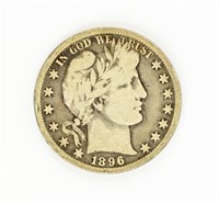 Coin 1896-O Barber Half Dollar - VG