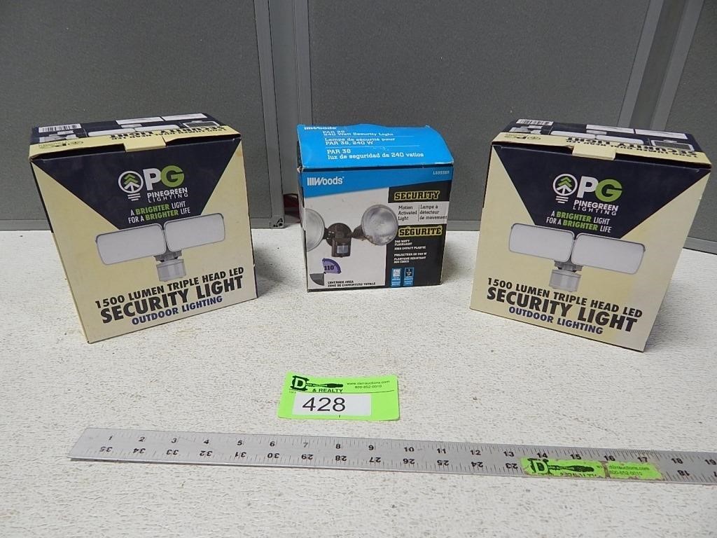 3 Security lights