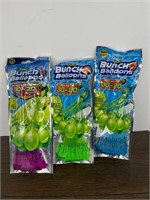 3 New Packages of Bunch O Balloons Water NIB