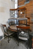 Modern Table & Four Chairs Breakfast Set