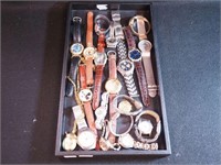 Group of watches including Milan, Fossil,