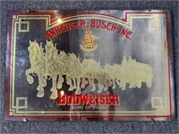 Vintage Anheuser Bush Budweiser Clydesdale mirror