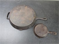 Two Cast Iron Skillets