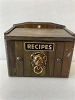 Wooden Recipe Box