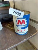Marathon V.E.P Motor Oil Can (Empty)