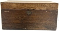 Antique Wood Small Storage Chest