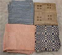Four 19th Century Coverlets