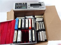 Lot of Vintage 8 Track Tapes with Panasonic