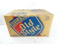 Vintage Old Style Beer Cardboard Crate Box