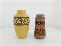 2 West Geman Pottery Vases