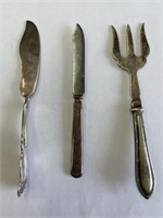3 Pieces of Old Flatware