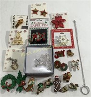 Holiday Decorative Pins & Jewelry