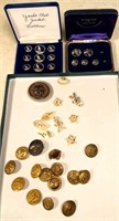 yacht club buttons, military , ivory & more