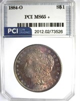 1884-O Morgan PCI MS65+ Nice Toning