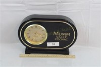 Mumm Cognac Advertising Clock