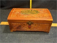 Wooden Jewelry box with Mirror