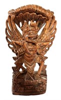 Vintage Carved Balinese Religious Statue