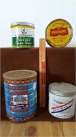 4 Vintage Collectible Tins