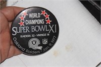 World Champions Superbowl XI Large Button