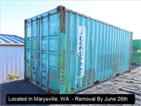 20'L X 8'W X 8'6"H SHIPPING CONTAINER W/DOUBLE