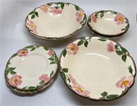 Antique Franciscan Desert Rose China (6 Pieces)