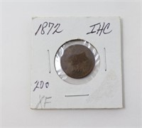 1872 INDIAN HEAD CENT: