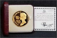 22ct Gold on Sterling Large Silver Jubilee Medal