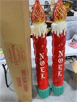 Large Plastic Christmas Candles