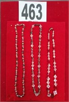 (3) Crystal Necklaces