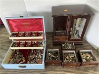 Costume jewelry and boxes