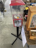 Vintage coin operated candy dispenser
