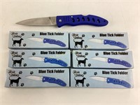7Blue tick folder knife 15-334BL