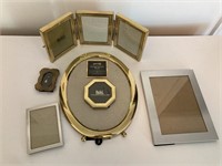 Lot of Metal/Brass Picture Frames