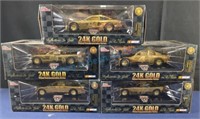 24K gold plated commemorative series NASCAR cars