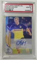 2019 #74 ERLING HAALAND AUTOGRAPHED SOCCER CARD
