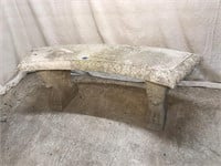 Three Piece Concrete Bench