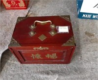 Chinese Mahjong in wooden box