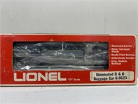 Lionel 9523 illuminated BNO baggage car