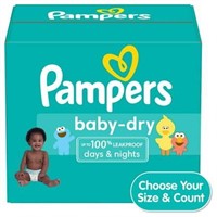 Pampers Baby Dry Diapers Size 2  186 count