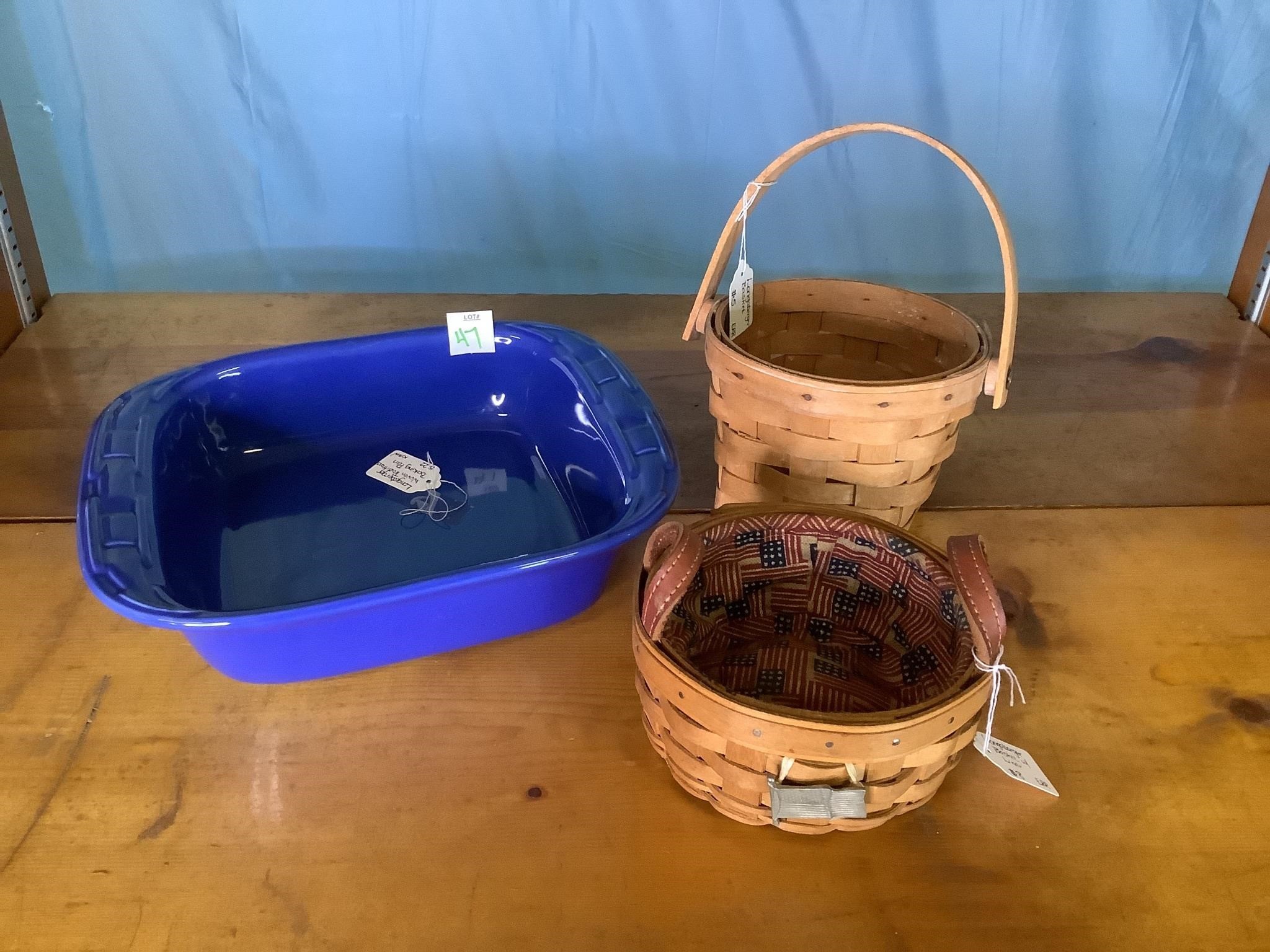 Longaberger Baskets & Baking Dish