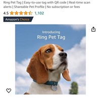 Ring Pet Tag | Easy-to-use tag with QR code