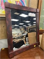 Grain Painted Framed Mirror