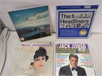 8 vintage record albums