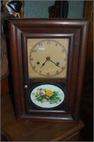 Seth Thomas Spring clock in rectangular wooden