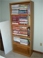 Oak Book Shelf (NO CONTENTS) 29x12x71