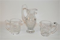 3 Pieces Of Beautiful Cut Crystal