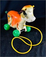 VINTAGE FISHER PRICE COW
